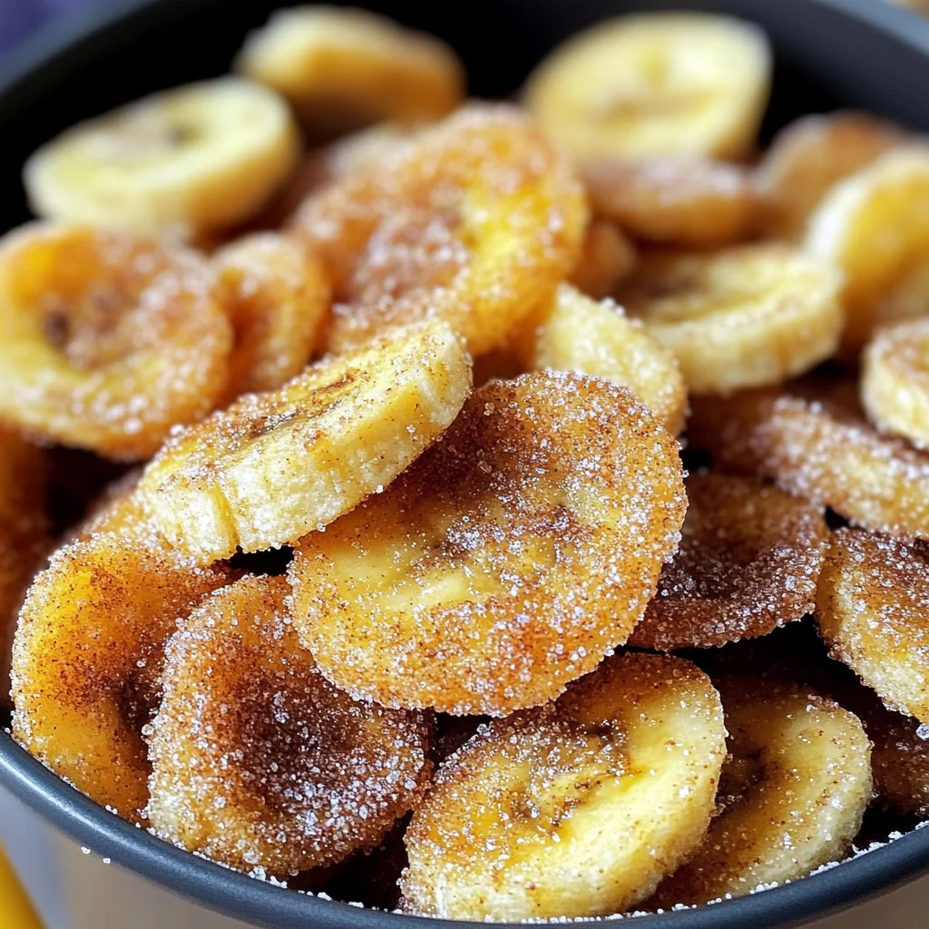 Air Fryer Cinnamon Banana Chips