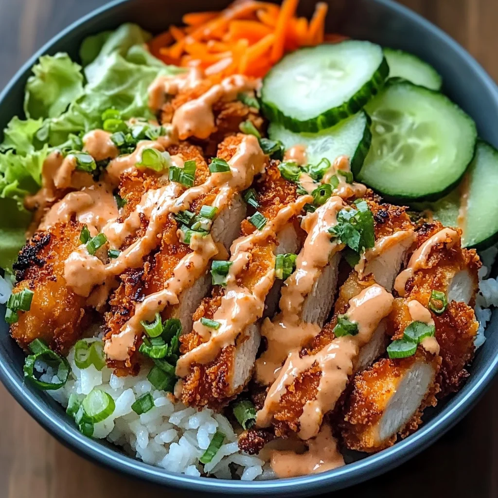 Bang Bang Chicken Rice Bowl