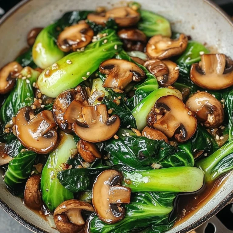 Bok Choy and Mushroom Stir Fry