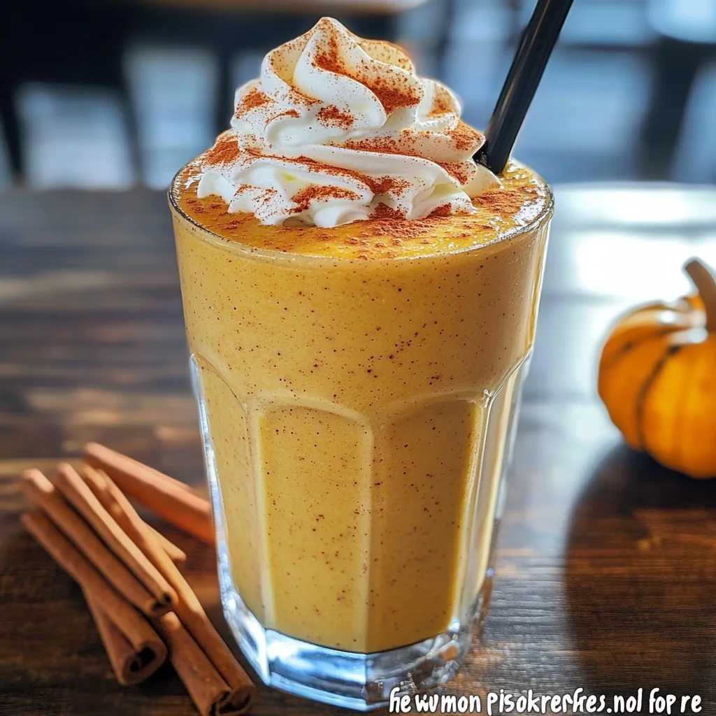 Breakfast Pumpkin Pie Smoothie
