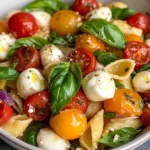 Bruschetta Pasta Salad With Mini Mozzarella Balls