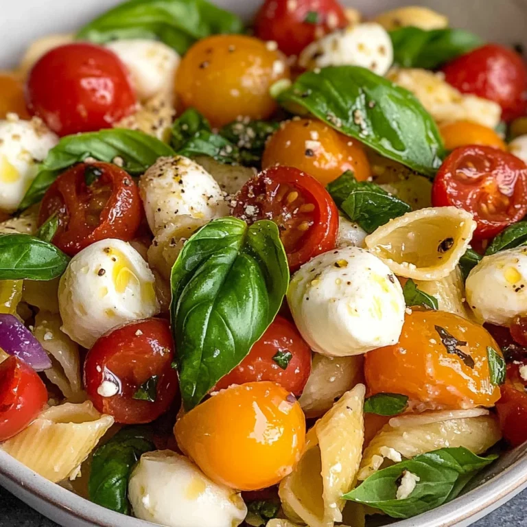 Bruschetta Pasta Salad With Mini Mozzarella Balls