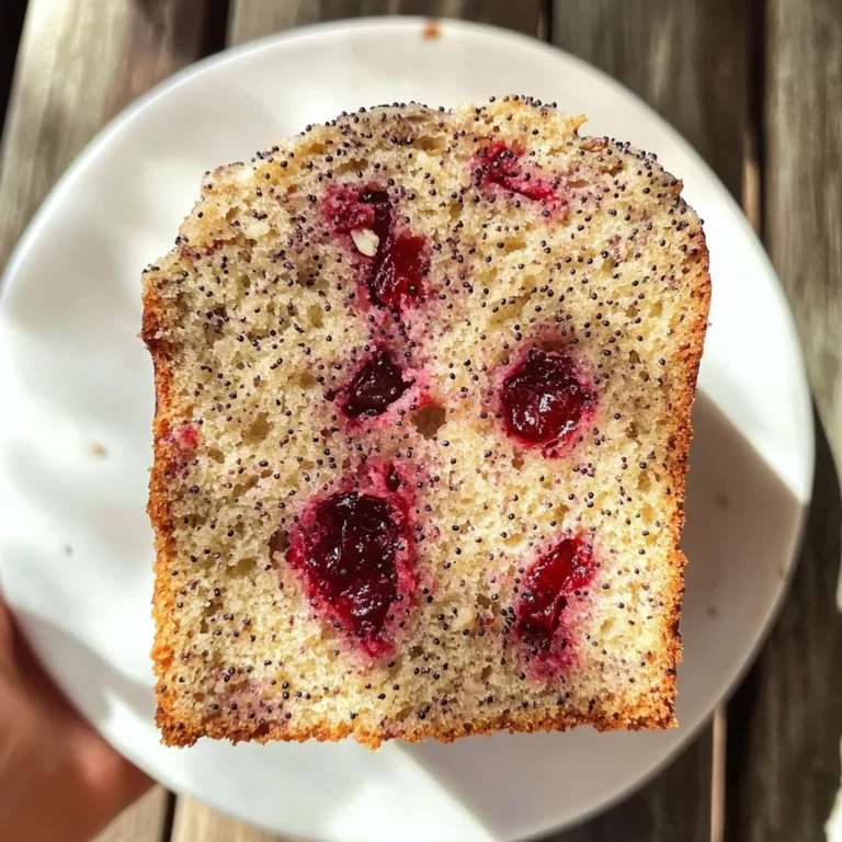 Cherry Almond Poppyseed Quick Bread
