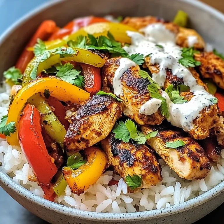 Chicken Fajita Rice Bowls
