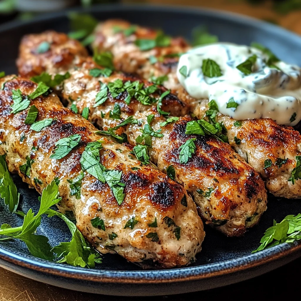 Chicken Kofta with Garlic Yogurt Sauce Recipe: A Must-Try!