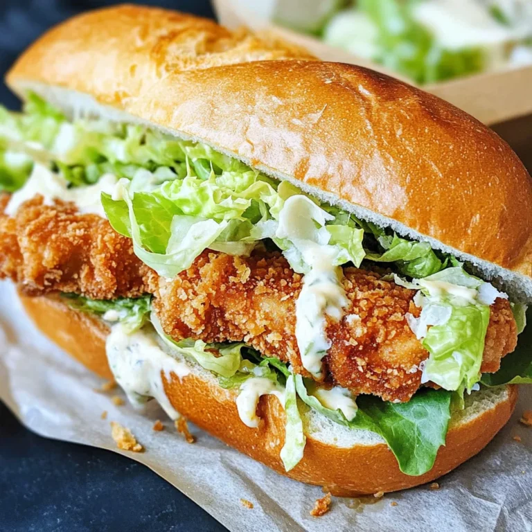 Crispy Chicken Caesar Sandwich