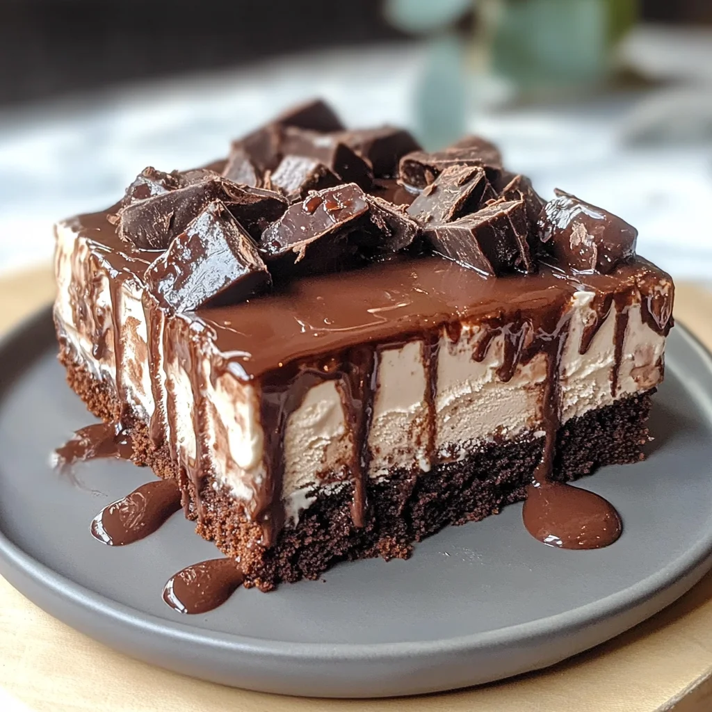 Delicious Brownie Ice Cream Cake