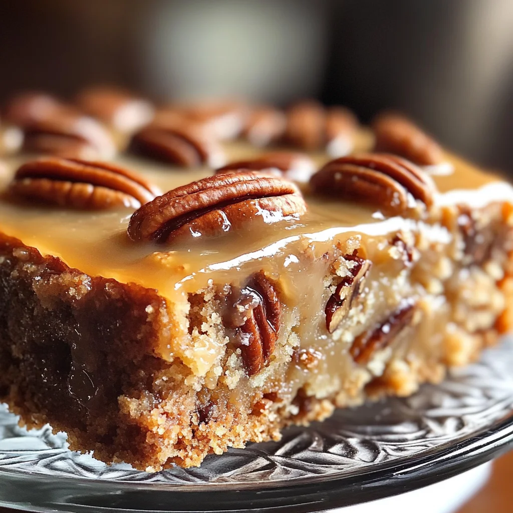 Delicious Gooey Butter Pecan Cake
