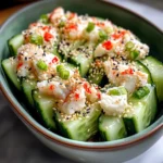 Easy California Roll Cucumber Salad