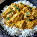 Easy Homemade Chicken Korma with Flatbread or Rice