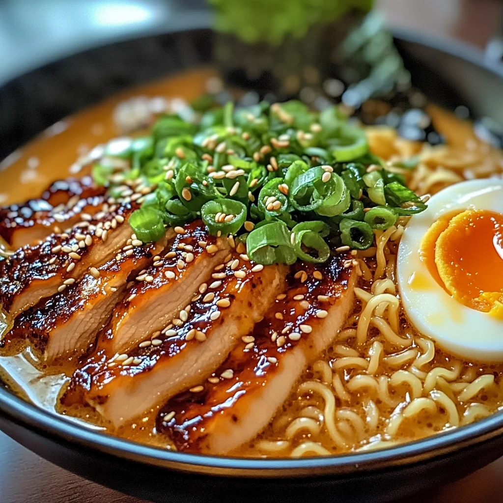 Fiery Chicken Ramen : Bold & Comforting