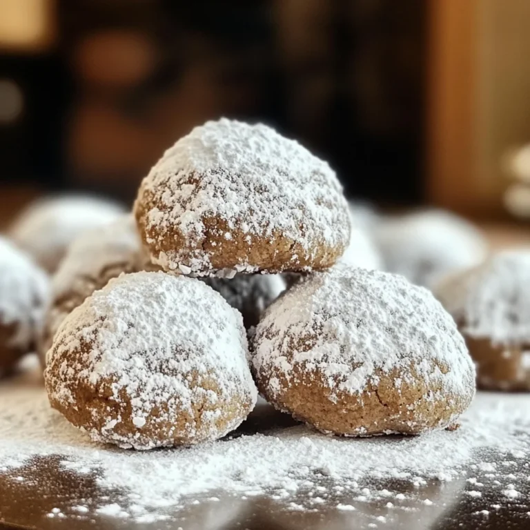 Gingerbread Snowball Cookies
