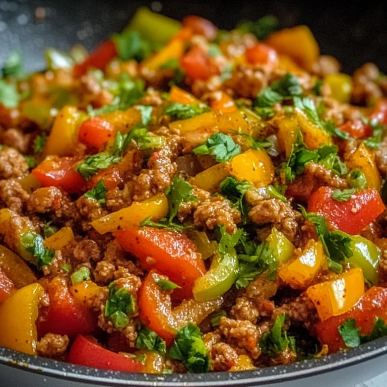 Ground Turkey and Bell Pepper Skillet