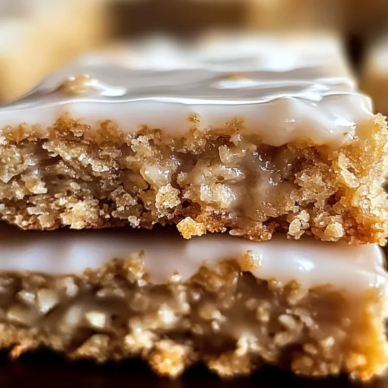 Iced Oatmeal Cookie Bar Recipe