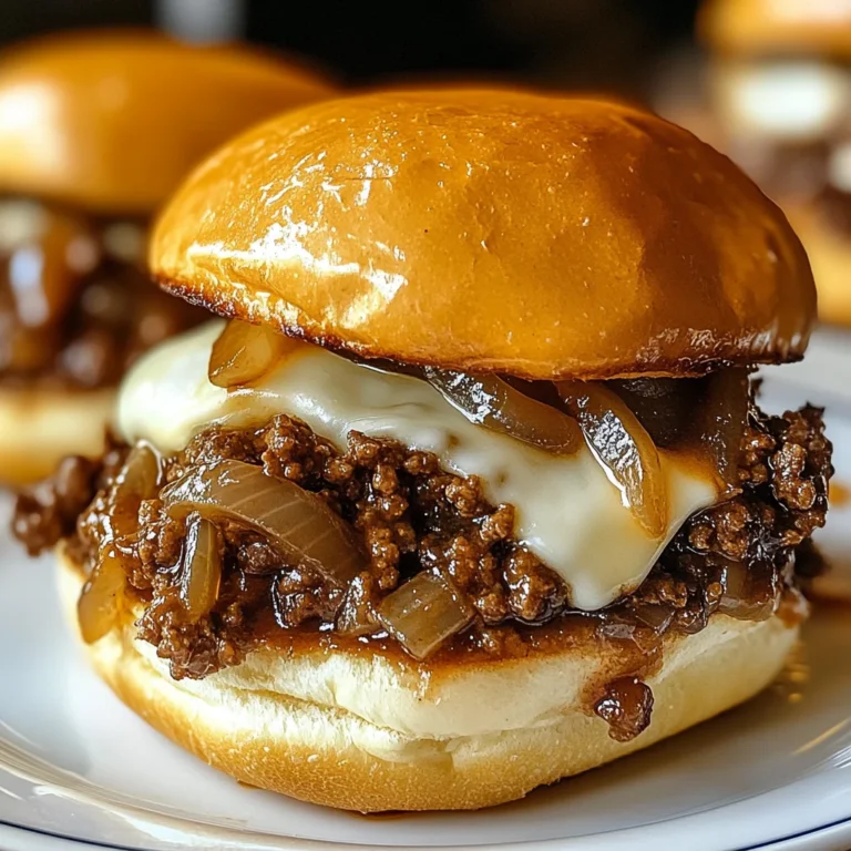 Irresistible French Onion Beef Sloppy Joes