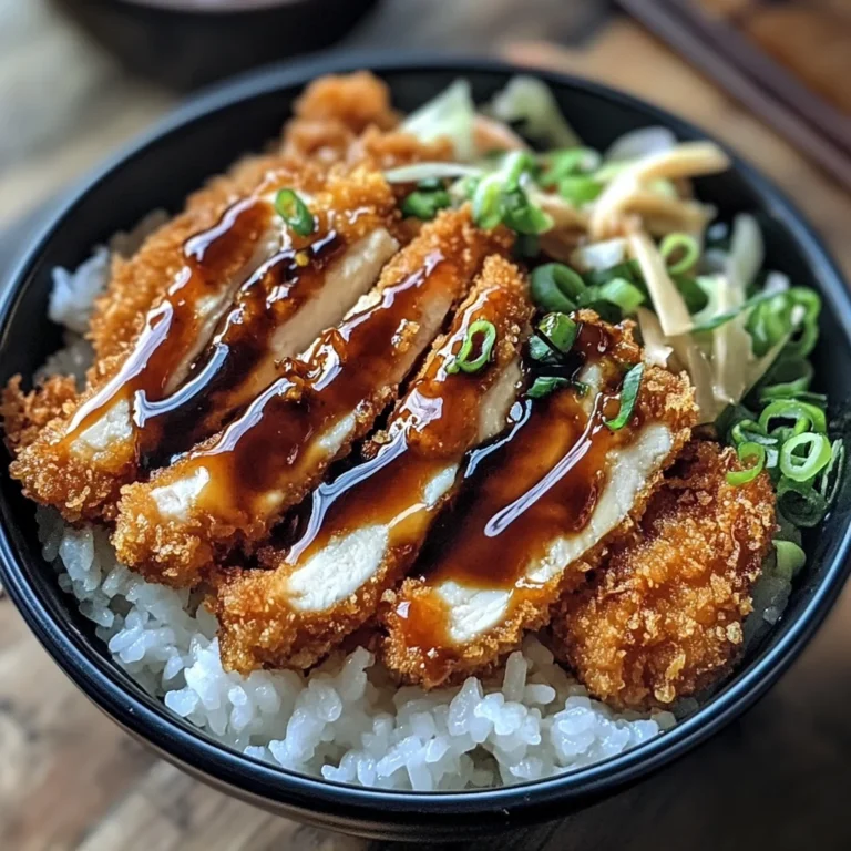 Japanese Katsu Bowls with Tonkatsu Sauce