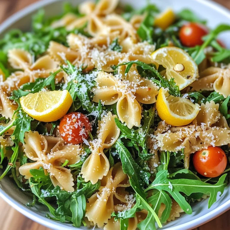 Lemon Arugula Pasta Salad