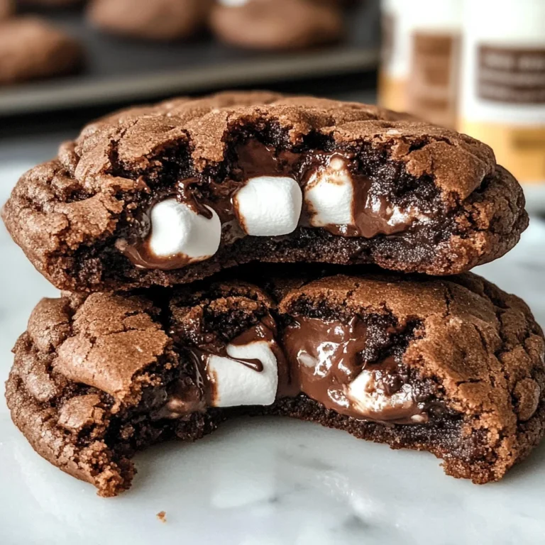 Marshmallow and Nutella Stuffed Chocolate Cookies
