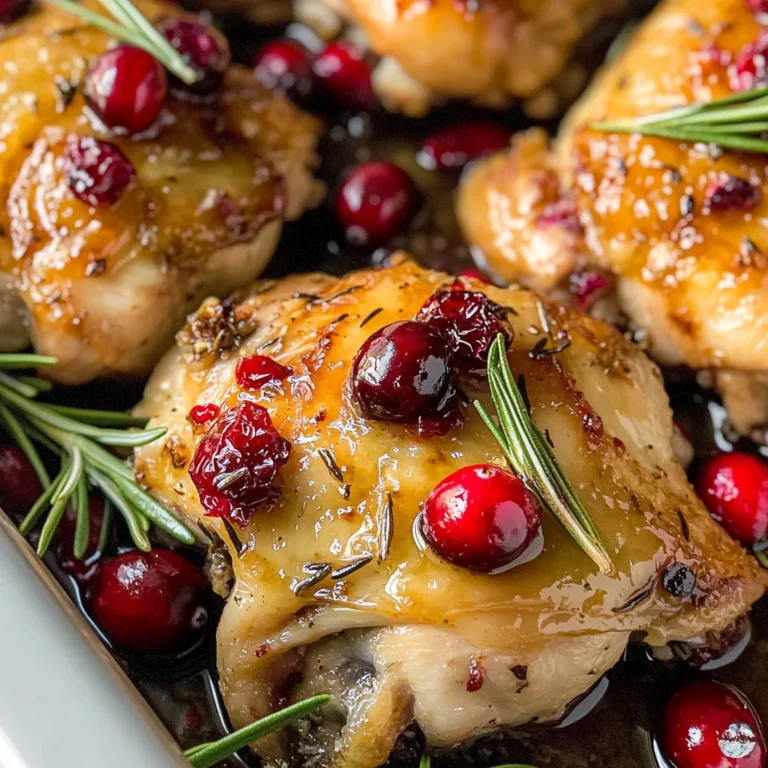 One-Pan Cranberry Rosemary Chicken