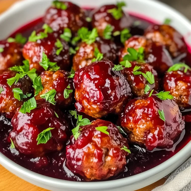 Quick Cranberry Meatballs (Christmas Recipe)