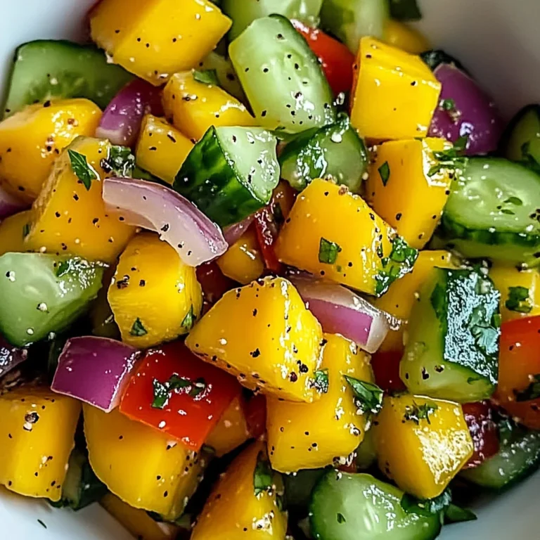 Refreshing Mango Cucumber Salad