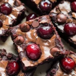 Roasted Chocolate Cherry Brownies