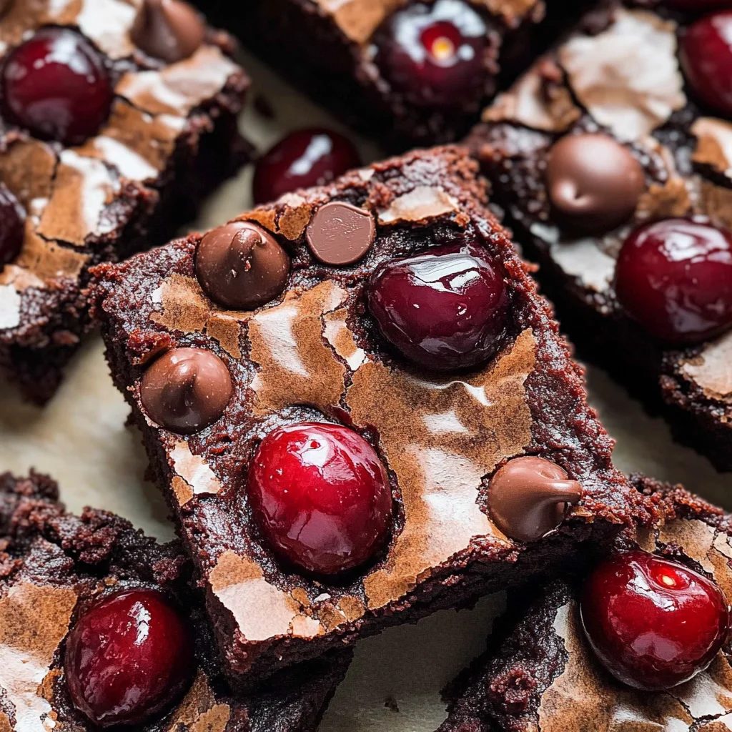 Roasted Chocolate Cherry Brownies