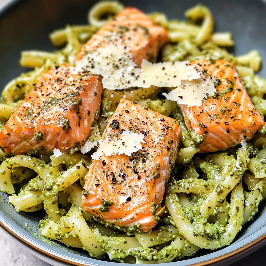 Salmon Pesto Pasta