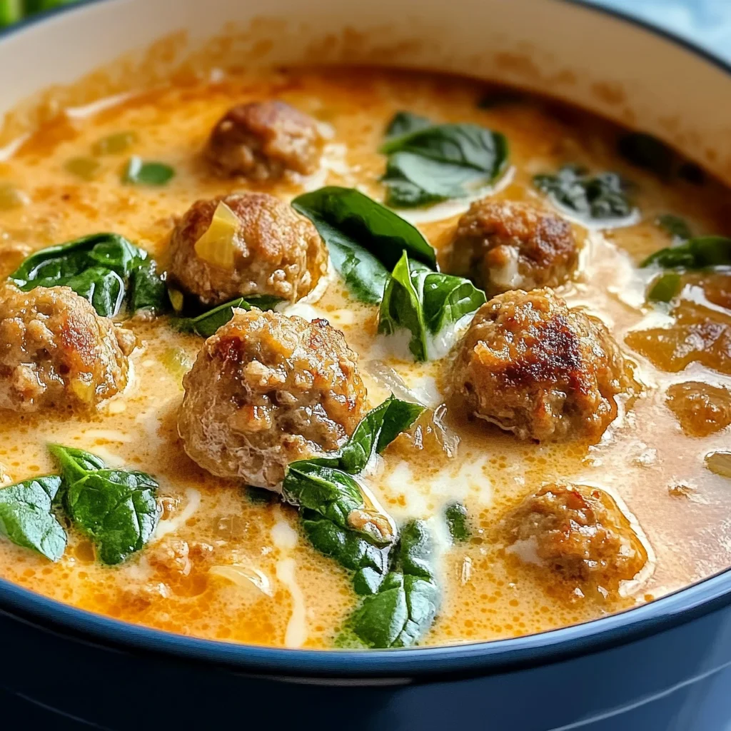 Savor the Comfort: Creamy Italian Meatball Soup to Warm Your Soul