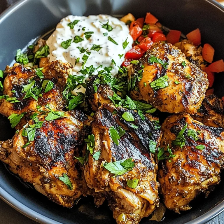 Spiced Yogurt-Marinated Chicken Thighs
