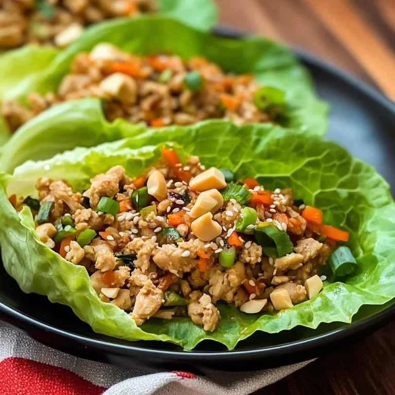 Thai Chicken Lettuce Wraps