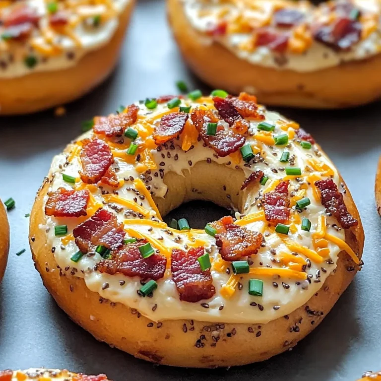 Zesty Turkey Bacon Cream Cheese Bagels