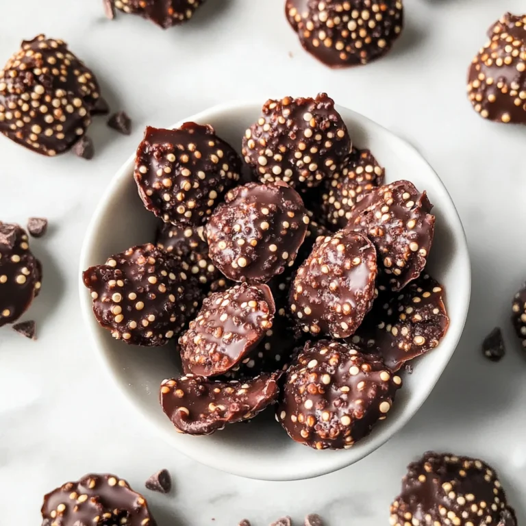3-Ingredient Dark Chocolate Quinoa Crisps