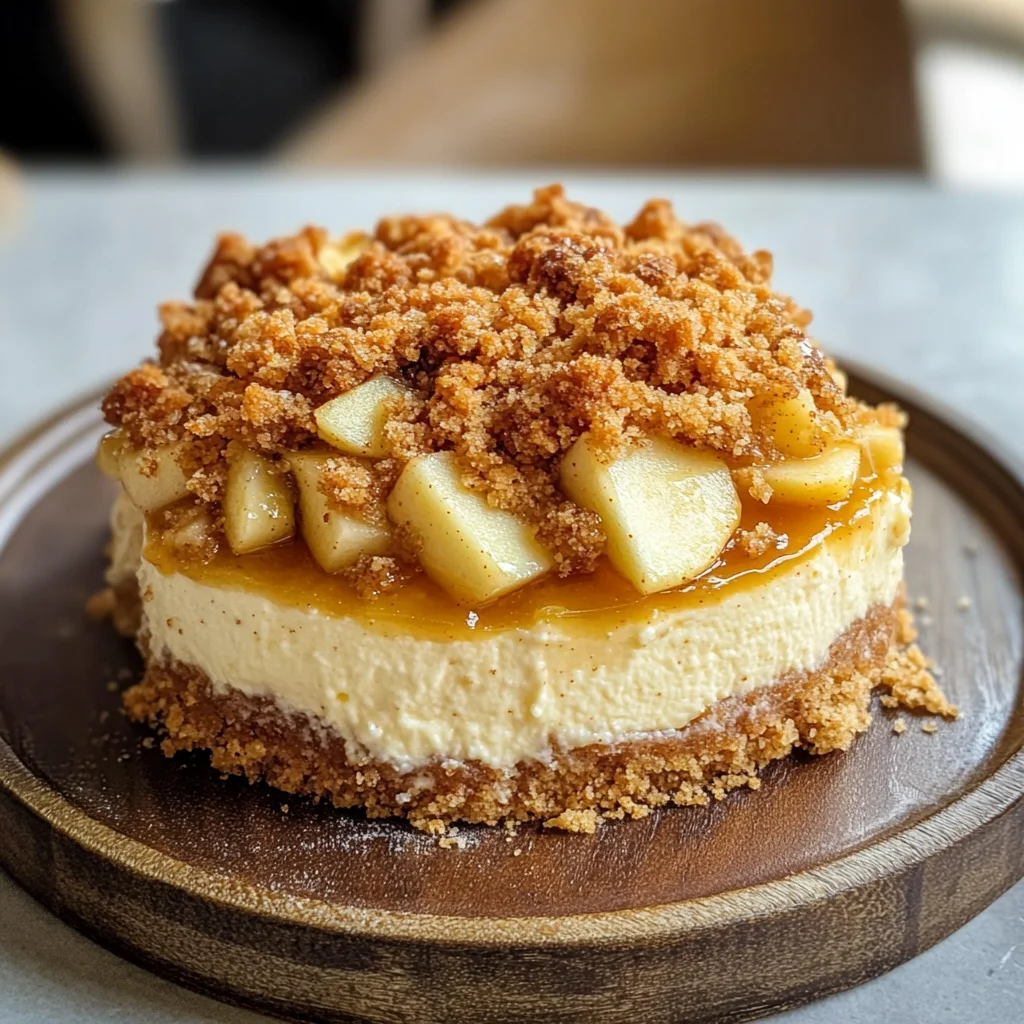 Apple Crumble Cheesecake