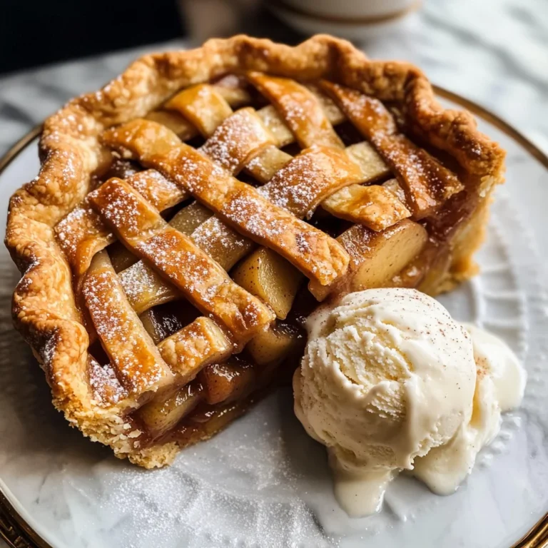 Apple Pie à la Mode (Apple Pie with Ice Cream Recipe)