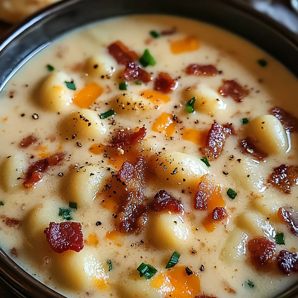 Bacon Cheddar Gnocchi Soup – A Rich and Creamy Comfort Meal
