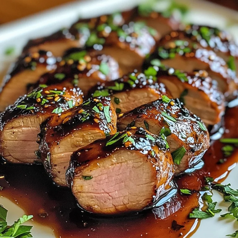 Balsamic–Glazed Pork Tenderloin