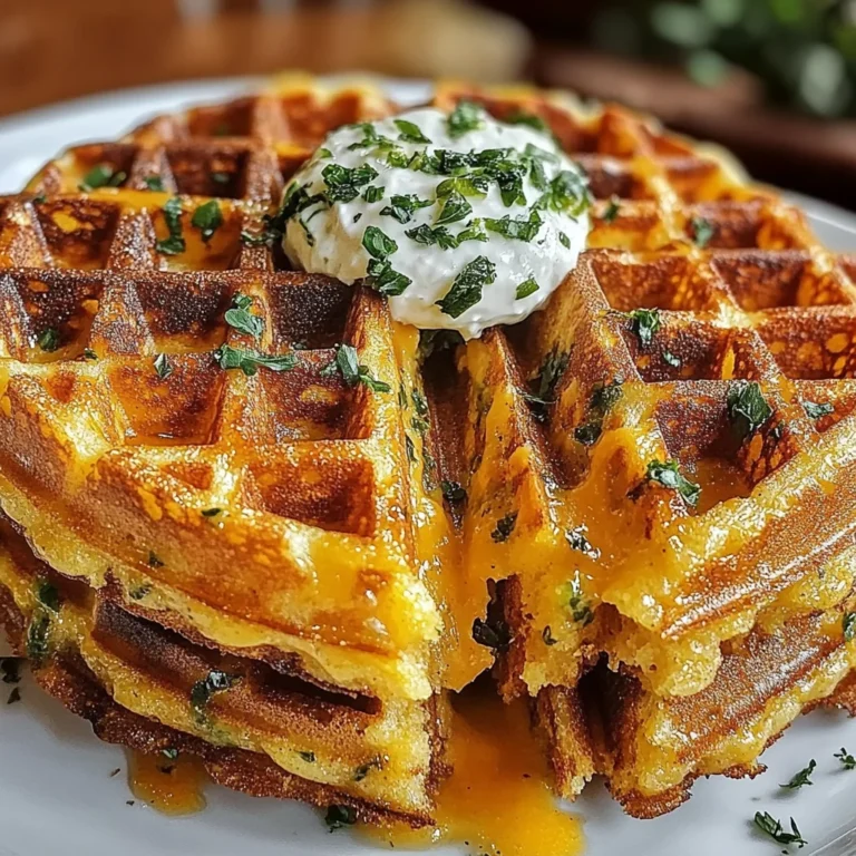 Cheddar Jalapeño Cornbread Waffles