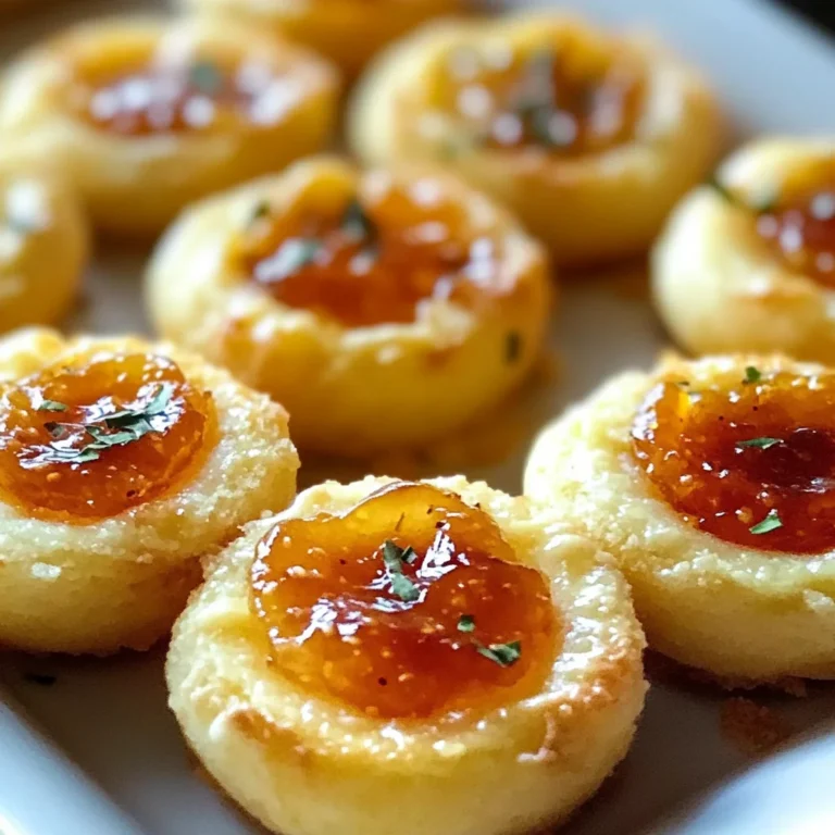 Cheesy Thumbprint Appetizers with Hot Pepper Jelly