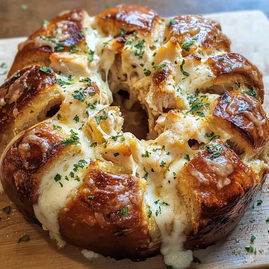 Chicken Alfredo Monkey Bread