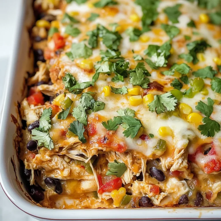 Chicken Burrito Casserole