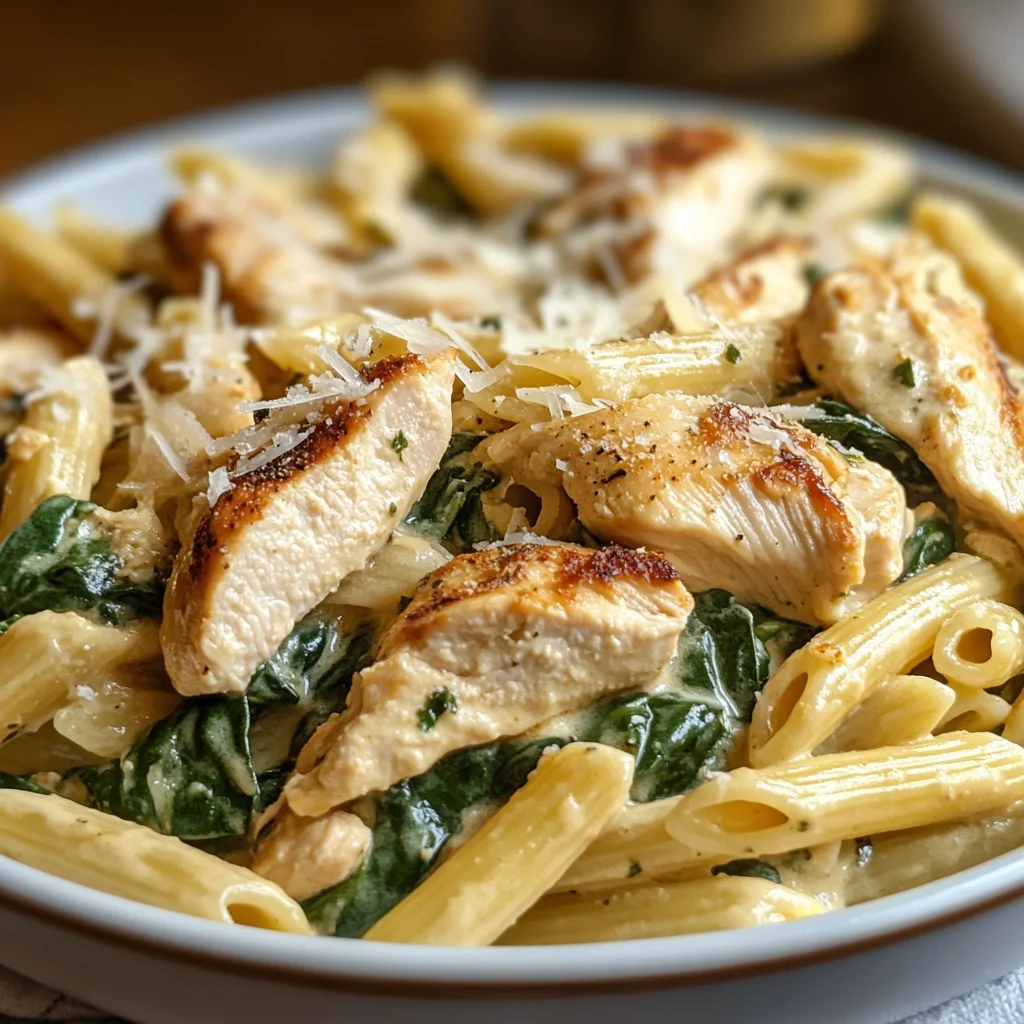 Chicken Spinach Penne