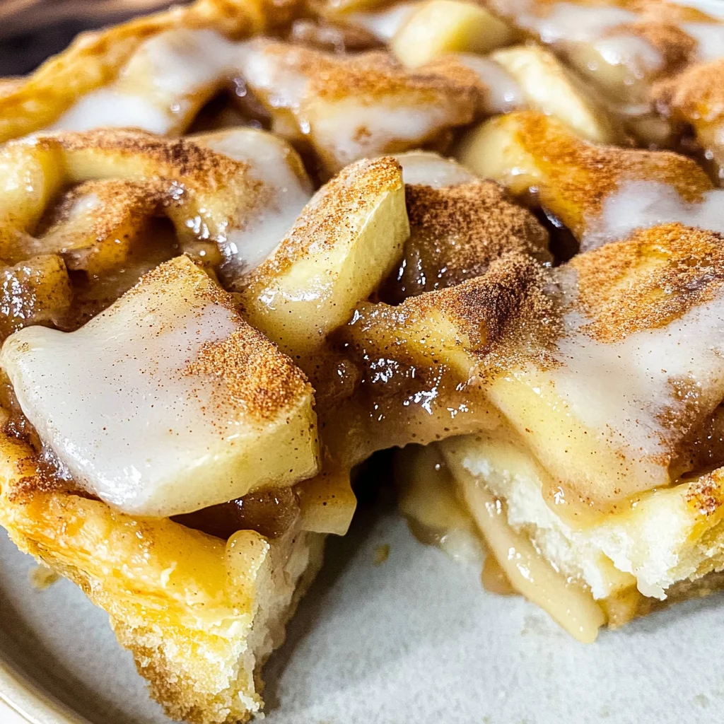 Cinnamon Roll Apple Pie