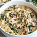Comforting Rotisserie Chicken and Mushroom Soup