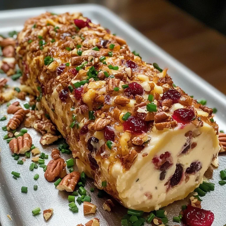 Cranberry Pecan Cheese Log