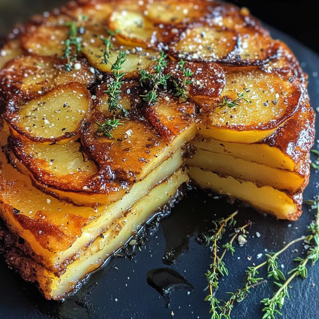 Crispy Balsamic-Thyme Potato Torte