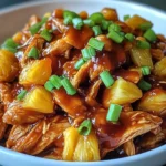 Crockpot Pineapple BBQ Chicken
