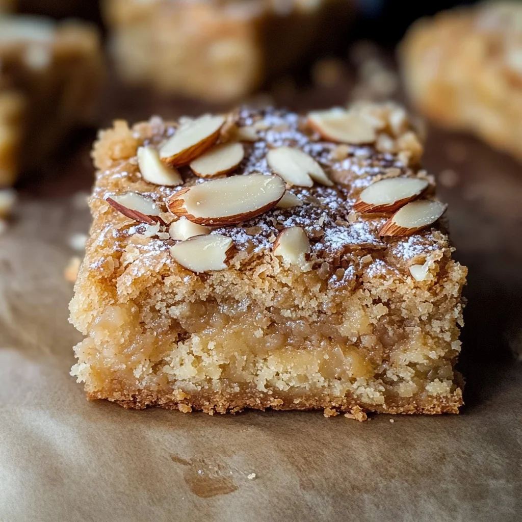 Easy Almond Croissant Blondies