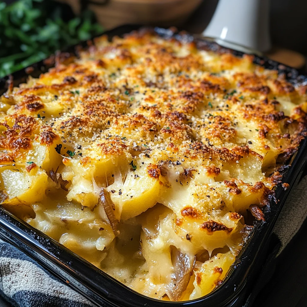 French Onion Potato Bake