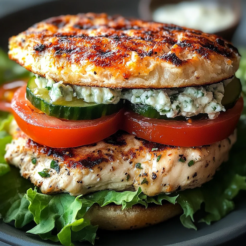 Greek Chicken Burgers